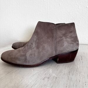 Sam Edelman Petty taupe suede ankle booties size 7.5